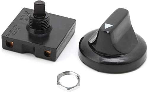 Rakute Switch Encoder de 4 posições seletor de ventilador de 3 velocidades Governador de interruptor rotativo com botão 13amp 120V-250V potenciômetro