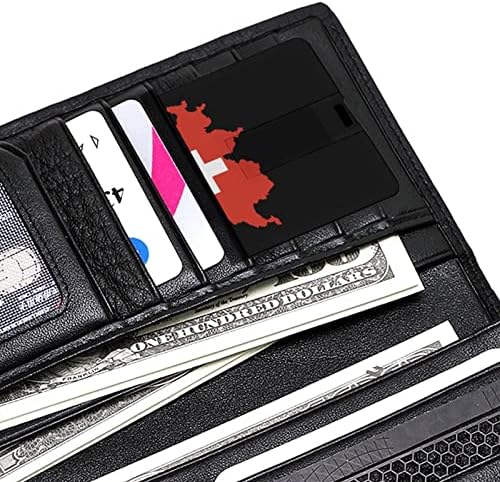 Mapa de bandeira da Suíça, USB Memory Stick Business Flash-Drives Cartão de crédito Cartão bancário da forma de cartão bancário