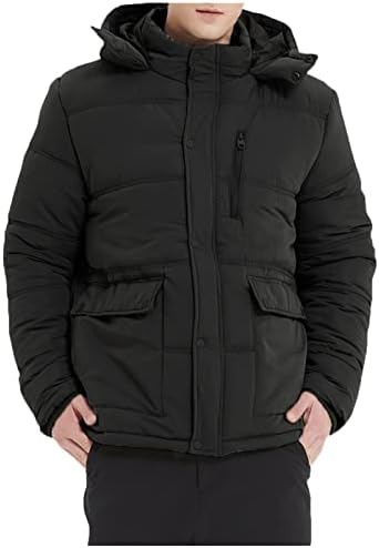 Jaqueta de casaco de inverno masculino da Xiaxogool Parka Hair Snow Snow Capuz de lã de lã de lã de forro