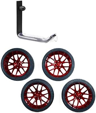 Cabides de roda de pneus de montagem de parede lingyi - armazenamento de roda de economia de espaço para galpão de