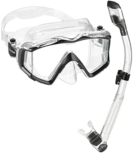 Cressi Projetado italiano Panorâmico Snorkeling Máscara Snorkel Set Snorkel Set