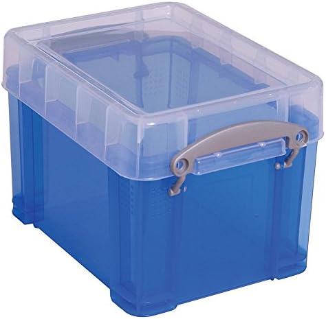Recipiente de armazenamento de plástico de caixa realmente útil com alças embutidas e tampa estanque, 3 litros, 6 1/2 x 7 1/4, 9