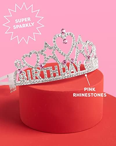 xo, fetti aniversariante tiara | Rhinestone Metal Birthday Supplies, Bday Girl Decoration, Princess Party Celebration