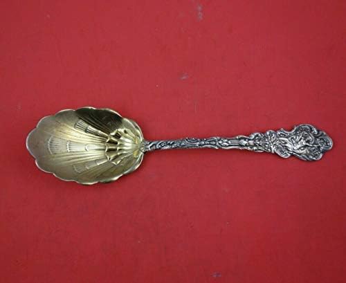 Versalhes de Gorham Sterling Silver Preserve Spoon GW Shell Bowl 7 Serviço