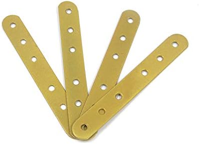 Meus suportes de cinta reta e retos de ouro de ouro de 10 aparelhos pesados ​​retos com suporte de placa de fixação de