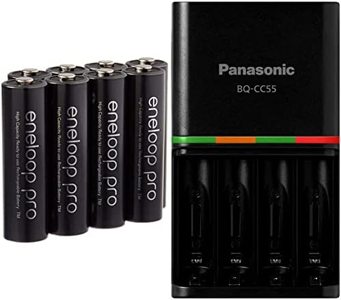 ENELOOP PRO AA de alta capacidade Ni-MH 2550mAh Bateria recarregável pré-carregada e Panasonic BK-4HCCA4BA Pro AAA de