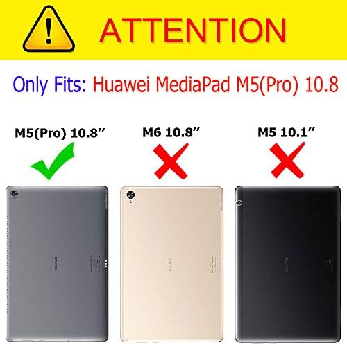 Caso inteligente Caso para Huawei Mediapad M5 10.8, capa de teclado Bluetooth para Huawei Mediapad M5 Pro 10.8, capa de portfólio de