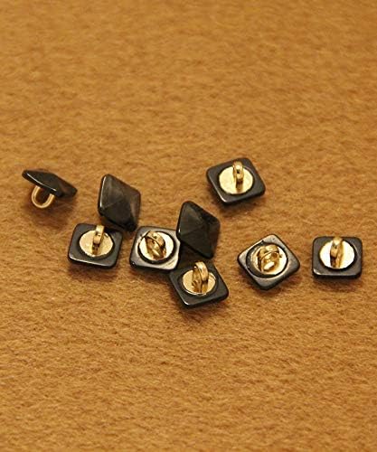 Xucus 50pcs/lote pequenos botões quadrados botões de camisa de 9 mm Botões elegantes de luminária de contas de contas inferiores