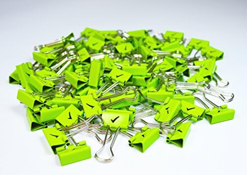 Rapesco 1421 CLIPS DE FOLHA DE FOLHAÇÃO DE TICKBACK de 19 mm, verde, pacote de 80