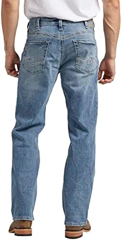 Silver Jeans Co. Gordie Men's Relaxed Fit Jeans de perna reta