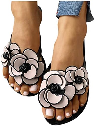 Sandálias de Soyienma para mulheres, Casual Flor Floral Flip Flip Sandals Sandal