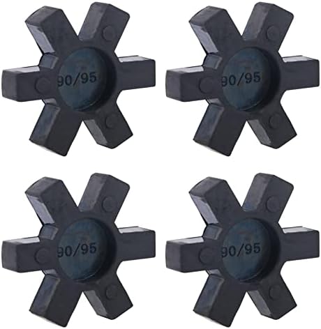 KELEPEKER 4PCS L095 Inserção flexível de aranha de borracha NBR, almofada hexagonal de borracha, inserções de centro de aranha sólida