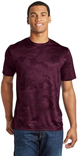 Sport Tek Men's umidade Wicking Camohex Tee Shirt
