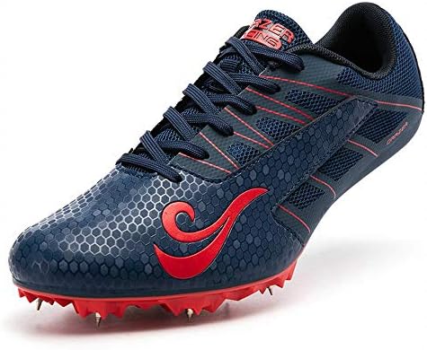ORRZER SPIKET SPIKE Shoe Mesh respirável Sapatos de Athletics Durable Durable Sneakers para menino e homens azul escuro