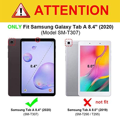 Uliking for Samsung Galaxy Tab A 8,4 polegadas 2020 estojo Sm-t307 com porta-lápis Pocket PUL PULOTEL MULTIGNANGE