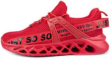 Bestgift casal de tênis respirável Toalha de tecido casual Sapatos de corrida Blade Red EU38/US6