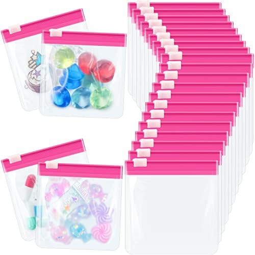 24 peças Bolsa de comprimidos bolsas com zíper para bolsa de comprimidos conjunto reutilizável Organizador de medicamentos translúcidos
