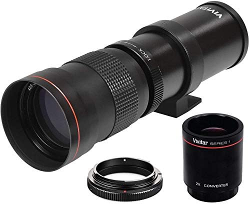 High-Power 420-1600mm f/8.3 HD Manual Telephoto Lens for Nikon D500, D600, D610, D700, D750, D800, D800e, D810, D810a, D850,