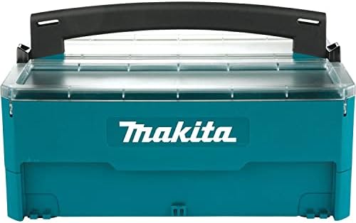 Makita P-84137 Caixa de armazenamento de bloqueio Makpac com inserções, 6-1/2 x 15-1/4 x 11-5/8