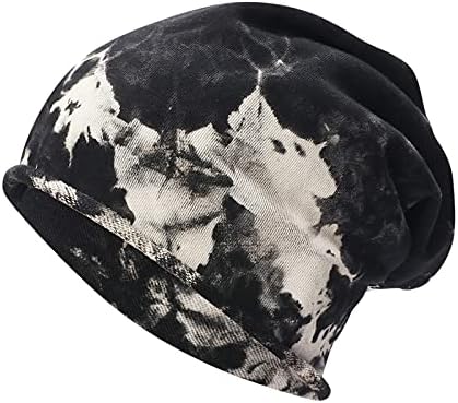 Ssdxy chapéu de gorro fino para homens homens capuz malha chapéu de pilha de hip-hop hip-hop de acrílico macio tampa de vento de cabeceira à prova de vento unissex