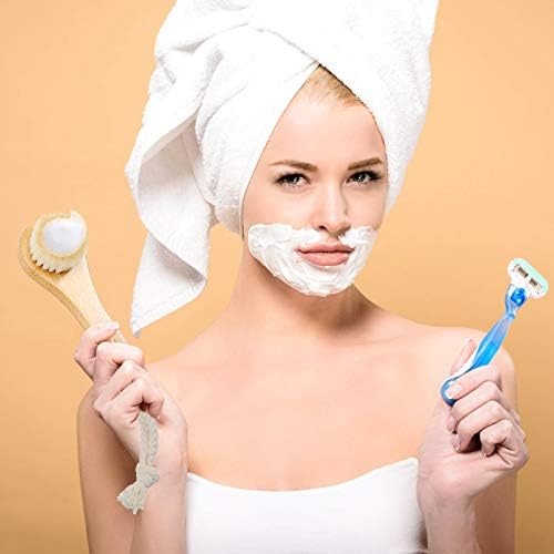 3 PCS Manual de limpeza facial pincel natural Chave de cavalo esfoliando escova de rosto de limpeza de rosto macio com maçane