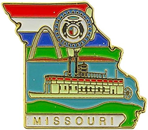 Pin de lapela em forma de mapa em forma de Missouri