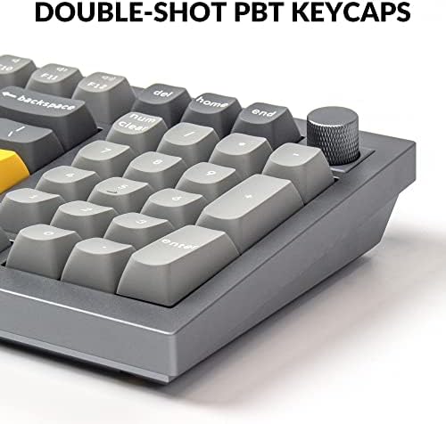 KeyChron Q5 com fio com fio de teclado mecânico personalizado versão, layout de 96% qmk/via macro programável com gateron gateron gateron