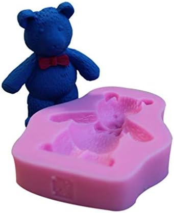 3D Teddy Bear Silicone Fondant Mold Chocolate Polymer Clay Mold