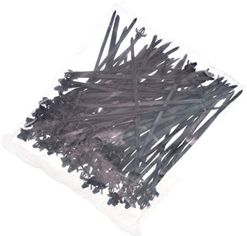 Link conext 100 UV Fio de cabo de nylon Brilhões de zíper de seta Push Push Mount 50 lbs 7,2 polegadas preto （19195）
