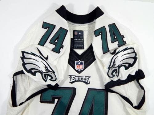 2015 Philadelpia Eagles Jeremy Towns #74 Game usou White Jersey 46 DP28633 - Jogo da NFL não assinado