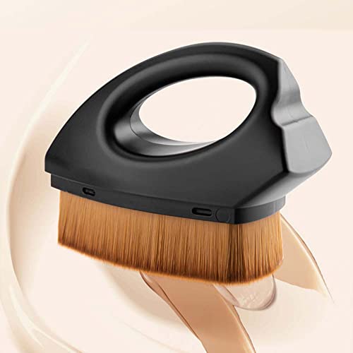 Escova de fundação impecável plana, escova de maquiagem de creme líquido coshine no 55 escova cosmética de chão plano