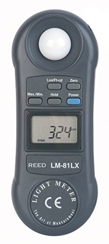 Reed Instruments LM-81LX Compact Light Meter, 20.000 Lux / 2.000 pés velas