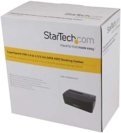 Startech.com Single Bay USB 3.0 para SATA DUCK DOCKING DOCKING, USB 3.0 DOCK DUCO, EXTERNO 2,5/3,5 SATA I/II/III