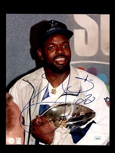 Emmitt Smith JSA assinou a foto do AUTOGRAFIA CONA 8X10 - Fotos autografadas da NFL