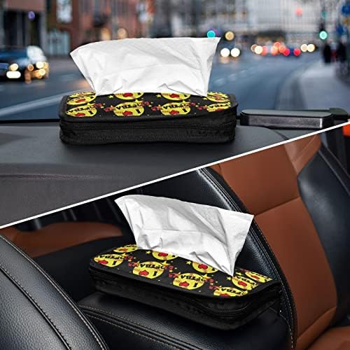 Holder de tecido de carro Girls-Love-Softball Dispenser Dispenser Holder Backseat Tissue Case