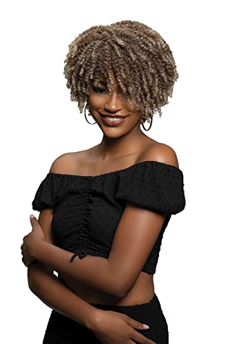 Janet Collection Natural Curly Premium Synthetic Wig - Natural Afro Ples
