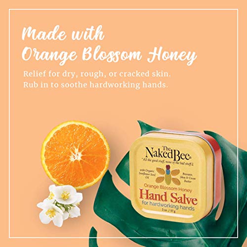 A abelha nua laranjeira laranja de mel salva 2oz + toranja flor de mel e loção para o corpo 6,7oz + Bálsamos de lábios de flor de mel de laranjeira orgânicos