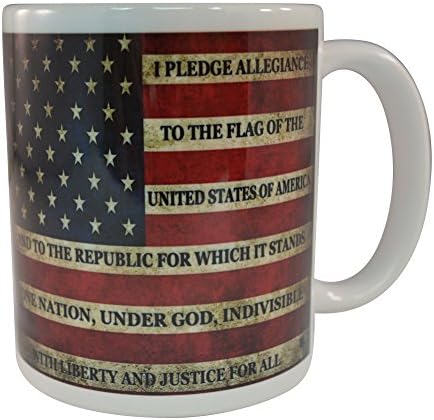 Rogue River Tactical Patriótico EUA Flag engraçado Coffee Caneca Novelty Cup Gift America Prometimento de lealdade