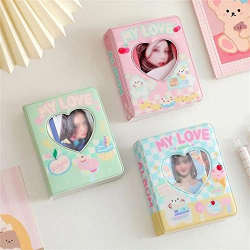 Houchu Collection Book Love Heart Heart Korean Patocard Photocard Solter 40 Grades 3 polegadas Case de imagens Case Chasing Album