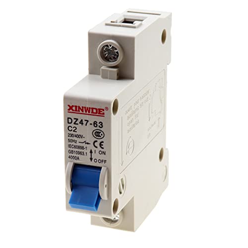 BUMBESTI 1 POLO 230/400V Baixa tensão de disjuntor em miniatura 1A DIN RAIL MONTAGEM DZ47-63 C1