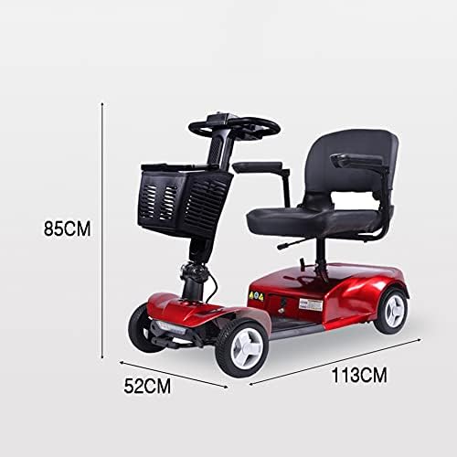 Cadeira de rodas leves elétricas SXZSB, cadeira de rodas, cadeira de transporte, cadeira portátil, para a pessoa idosa com deficiência 20AH Bateria de lítio, azul