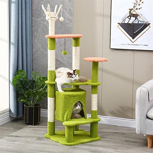 WZHSDKL CAT's Tree Scratcher Tower Furniture Scratch Post Cats Pumping Toy Play House Cats Beds Sleeping Cats House