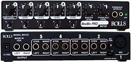 Rolls mx122 minimix pro mic/mixer de origem