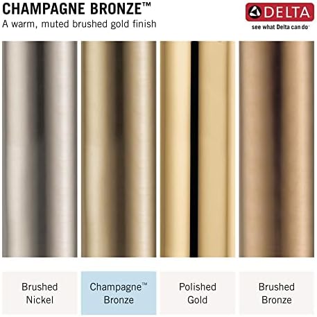 Torneira Delta 58820-CZ-PR Coluna de chuveiro de componentes universais, bronze de champanhe Lumicoat