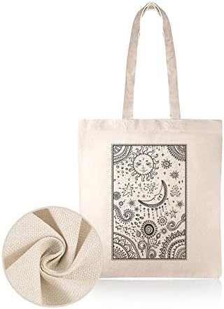 Bolsas de lona sacos cartões de tarô de sol e lua bolsa estética vintage feminina para femininos sacos de compras com alças
