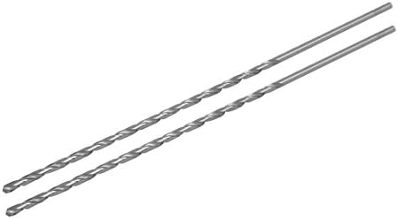 Aexit 5mm DIA Tool Titular de 300 mm de comprimento HSS reto reta Furso de perfuração Twist Drill Bit Drilling Tool 2PCS Modelo: