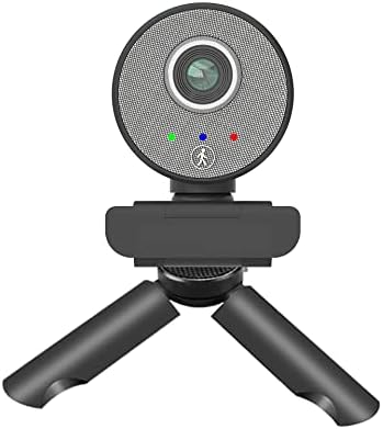 Jackly Auto Rastreamento Webcam 1080p Full HD Web Camera com microfone USB Web Cam para PC Computador Laptop Online Conference Mini