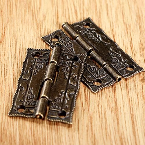 10pcs depende de 36 * 23mm de ferro de bronze antigo bronze para parafusos decorativos para parafusos de jóias de madeira de madeira