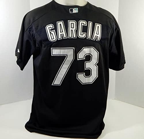 2003-06 Florida Marlins Jose Garcia 73 Game usou Black Jersey BP ST XL 091 - Jogo usado MLB Jerseys