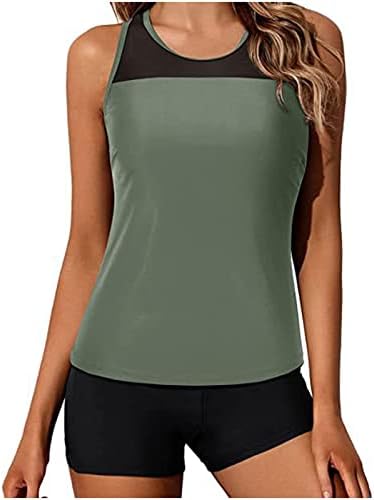 Camisa sem mangas de verão para mulheres na cintura alta nadar moderno spandex camise